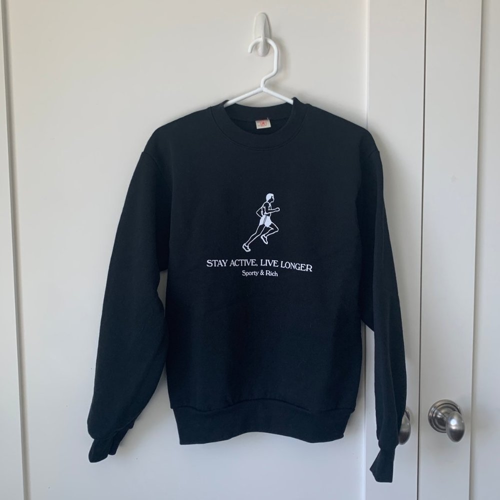 NEW Sporty & Rich Crewneck Sweatshirt - Picture 4 of 4